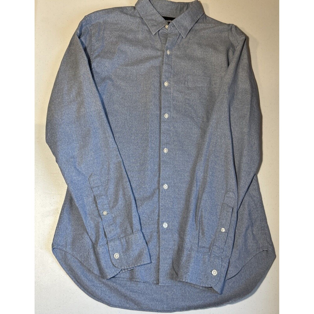 Bonobos Button Down Mens Sz M Blue Shirt Slim Fit Long Sleeve Collared Casual